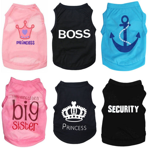 Fashion Printed Cat/Dog/Rabbit Summer T-Shirt Cotton