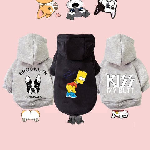 Designer/ Fashion Cotton Hoodies Cats or Dog