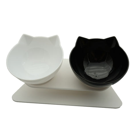 Non-Slip Cat/Dog Double Bowl With Stand