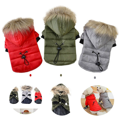 Dog Fashion Winter Warm Fur Hoodie