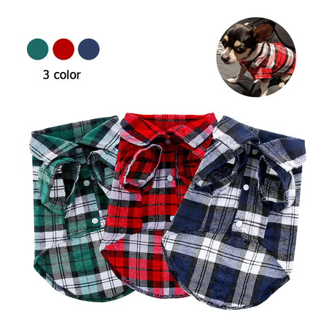 British Style Plaid Cotton Shirt For Small Medium