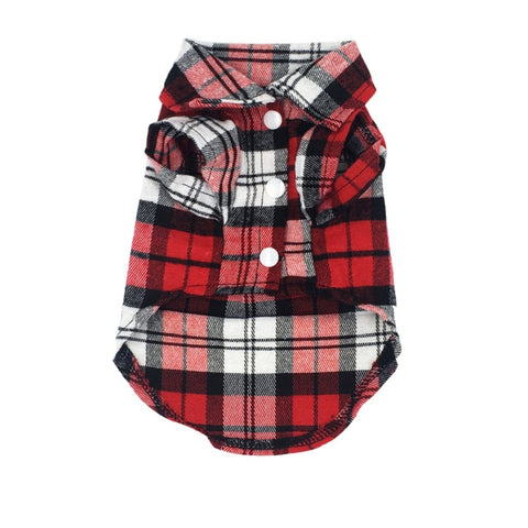 British Style Plaid Cotton Shirt For Small Medium