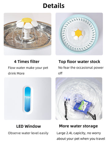 Cat/Dog Water Fountain Drinking Bowl