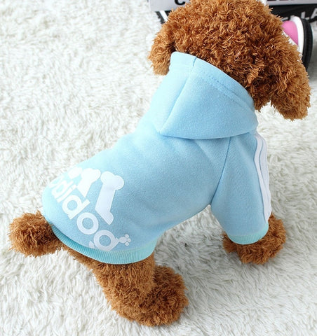 Designer Adidog Colorful Hoodies For Dogs