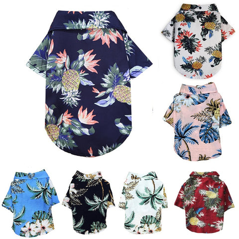 Dog Floral Fashion Beach Shirt