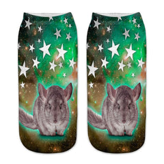 1 Pair Fashion Animal Socks 3D Printed Funny Socks