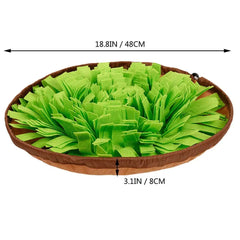 Pet Snuffle Mat for Dogs, Interactive Feed Game for Boredom, Encourages Natural Foraging Skills for Cats Dogs Bowl Travel Use
