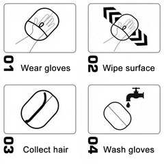 Pet Hair Cleaning And Collection Gloves Pet Double-sided Multi-functional Beauty Glove Tool Reduce The Pressure Of Pet Ownership