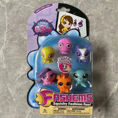 PetShop Pets In The House Genuine Cartoon Cute Q Version Cat and Dog Animal Hand-made Ornaments SuperSQUISHY Model Toy