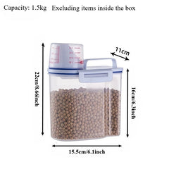 Premium Pet Food Storage Container with Airtight Seal - Durable, Large Capacity, Easy Clean & Stylish Design for Dogs & Cats