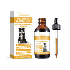 Dog Health Support Drops Anti-Allergy Relieves Discomfort Balanced Formula Supports Immunity Enhances Vitality Pet Supplement