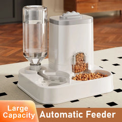 Large Capacity Pet Automatic Feeders and Water Dispensers, Suitable for Cats and Dogs