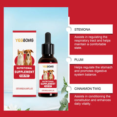 Nutritional Supplement Liquid Boost Pets' Immune System Suitable Dogs Cats Palatable Balanced Formula Gentle Absorbed Daily Care