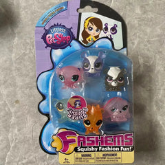 PetShop Pets In The House Genuine Cartoon Cute Q Version Cat and Dog Animal Hand-made Ornaments SuperSQUISHY Model Toy