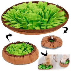 NewPet Snuffle Mat For Dogs, Interactive Feed Game For Boredom, Encourages Natural Foraging Skills For Cats Dogs Bowl Travel Use