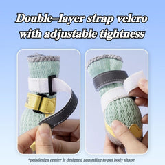 Premium Shoes for Dogs Breathable Wear-resistant and Anti-slip Dog Shoes Adjustable and Soft Dog Accessories Pet Products