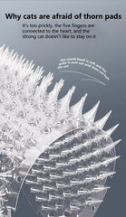 Pet with Prickle Training Mat Spikes Anti Digging Climbing Deterrent Pad for Cats Dogs Adjustable Indoor Outdoor Duty Protector