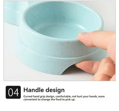 1 PCS Dual Bowl Stainless Steel Double Pet Bowls for Dogs and Cats - Non-Skid Base - Perfect for Food and Water - Easy to Clean