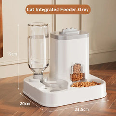 Large Capacity Pet Automatic Feeders and Water Dispensers, Suitable for Cats and Dogs