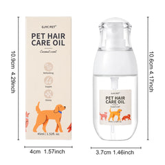 GJYC PET Premium Pet Hair Essential Oil Spray Deep Nourishment Radiant Shine Effortless Detangling For Dogs Cats