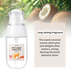 GJYC PET Premium Pet Hair Essential Oil Spray Deep Nourishment Radiant Shine Effortless Detangling For Dogs Cats