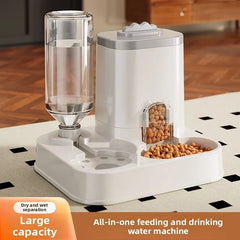 Large Capacity Pet Automatic Feeders and Water Dispensers, Suitable for Cats and Dogs