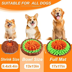 NewPet Snuffle Mat For Dogs, Interactive Feed Game For Boredom, Encourages Natural Foraging Skills For Cats Dogs Bowl Travel Use