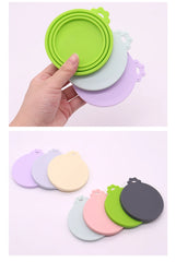 1 Reusable Silicone Pet Can Lid Bpa Free, Suitable For Most Sized Dog And Cat Cans - Keeps Food Fresh Prevents Bacterial Odors