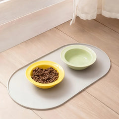Multi-Functional Pet Feeding Mat Suitable for Cats and Dogs,Easy to Clean Durable Surface for Wet/Dry with Non-Slip Raised Edges