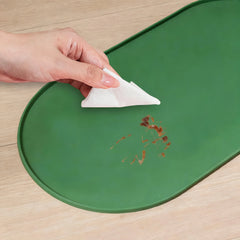 Multi-Functional Pet Feeding Mat Suitable for Cats and Dogs,Easy to Clean Durable Surface for Wet/Dry with Non-Slip Raised Edges