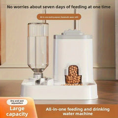 Large Capacity Pet Automatic Feeders and Water Dispensers, Suitable for Cats and Dogs