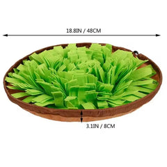 NewPet Snuffle Mat For Dogs, Interactive Feed Game For Boredom, Encourages Natural Foraging Skills For Cats Dogs Bowl Travel Use