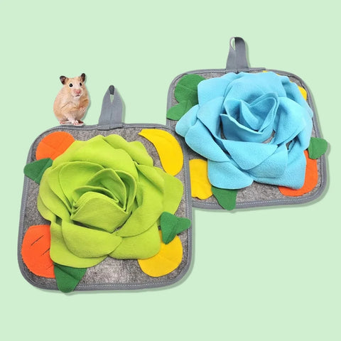 Pet Sniffing Mat for Dog Rabbit Hamster Slow Feeding Training Pad for Enhance Intellect and Create Enjoyment Fun Toys for Rabbit