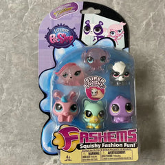 PetShop Pets In The House Genuine Cartoon Cute Q Version Cat and Dog Animal Hand-made Ornaments SuperSQUISHY Model Toy