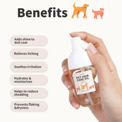 GJYC PET Premium Pet Hair Essential Oil Spray Deep Nourishment Radiant Shine Effortless Detangling For Dogs Cats