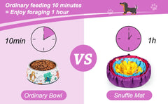 Pet Snuffle Mat for Dogs, Interactive Feed Game for Boredom, Encourages Natural Foraging Skills for Cats Dogs Bowl Travel Use