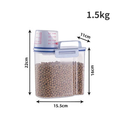 Premium Pet Food Storage Container with Airtight Seal - Durable, Large Capacity, Easy Clean & Stylish Design for Dogs & Cats