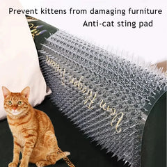 Pet with Prickle Training Mat Spikes Anti Digging Climbing Deterrent Pad for Cats Dogs Adjustable Indoor Outdoor Duty Protector