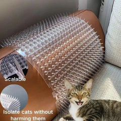 Pet with Prickle Training Mat Spikes Anti Digging Climbing Deterrent Pad for Cats Dogs Adjustable Indoor Outdoor Duty Protector