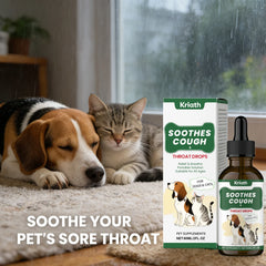 Pets Herbal Throat-Moistening Nutritional Liquid Soothing Throat Support Respiratory Health Aid Digestion Dogs Care Supplements