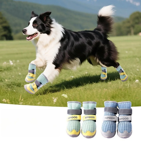 Premium Shoes for Dogs Breathable Wear-resistant and Anti-slip Dog Shoes Adjustable and Soft Dog Accessories Pet Products