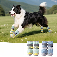 Premium Shoes for Dogs Breathable Wear-resistant and Anti-slip Dog Shoes Adjustable and Soft Dog Accessories Pet Products