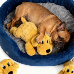 Interactive Soothing Plush Toy for Pets: Double-Layered, Tear-Resistant, Washable, Sound-Making Chew Companion Toy, Suitable for All Dogs and Cats