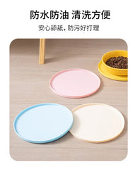 Pet meal mats are leak proof waterproof anti slip dirty and easy to cleanThey are rubber mats for cat and dog bowls and utensils