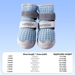 Premium Shoes for Dogs Breathable Wear-resistant and Anti-slip Dog Shoes Adjustable and Soft Dog Accessories Pet Products