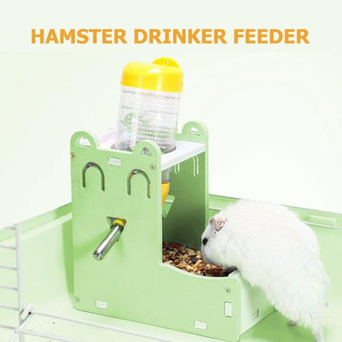 Automatic Water Fountain Food Feeder