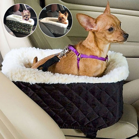 Designer Dog/Cat Armrest Box Carrier Seat