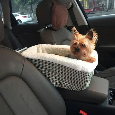 Designer Dog/Cat Armrest Box Carrier Seat