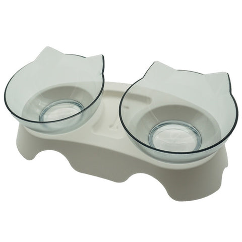 Non-Slip Cat/Dog Double Bowl With Stand