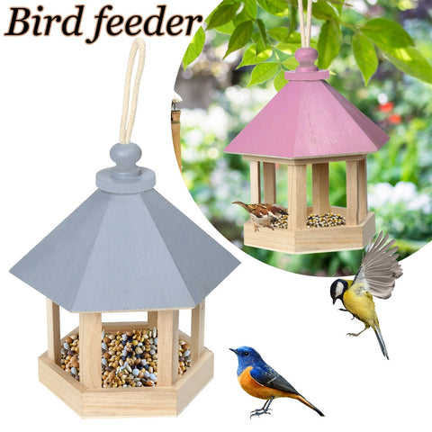 Wooden Bird Feeder